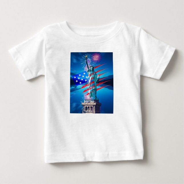 T-SHIRT POUR BÉBÉ INDÉPENDANCE (Devant)