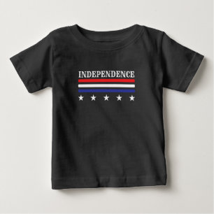 T-shirt Pour Bébé Indépendance Stars Stripes Retro USA Patriotique