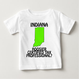 T-shirt Pour Bébé Indiana - Spécialiste fiscal certifié Hoosier ?