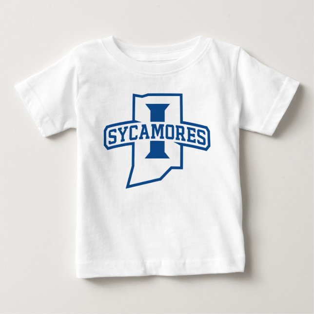 T-shirt Pour Bébé Indiana State University Sycamores (Devant)