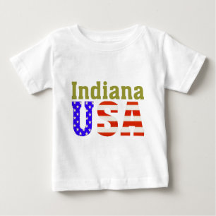 T-shirt Pour Bébé Indiana USA Aashen alpha