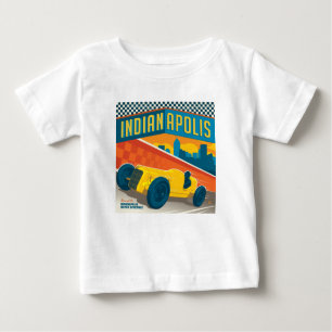 T-shirt Pour Bébé Indianapolis, Indiana   Vintage Racer