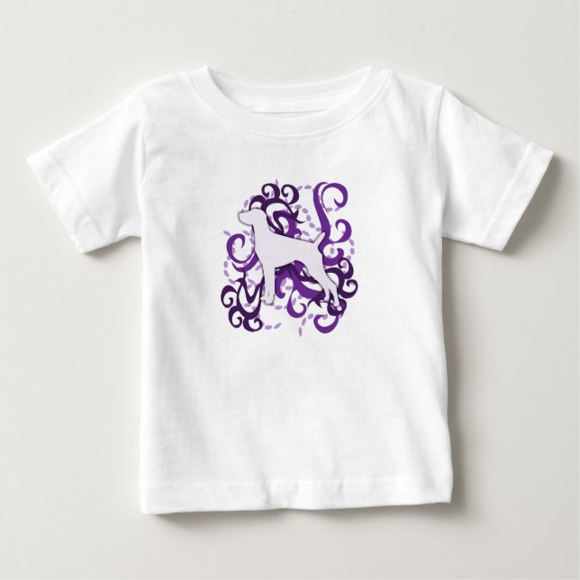T-shirt Pour Bébé Indicateur aux cheveux courts allemand de remous (Devant)