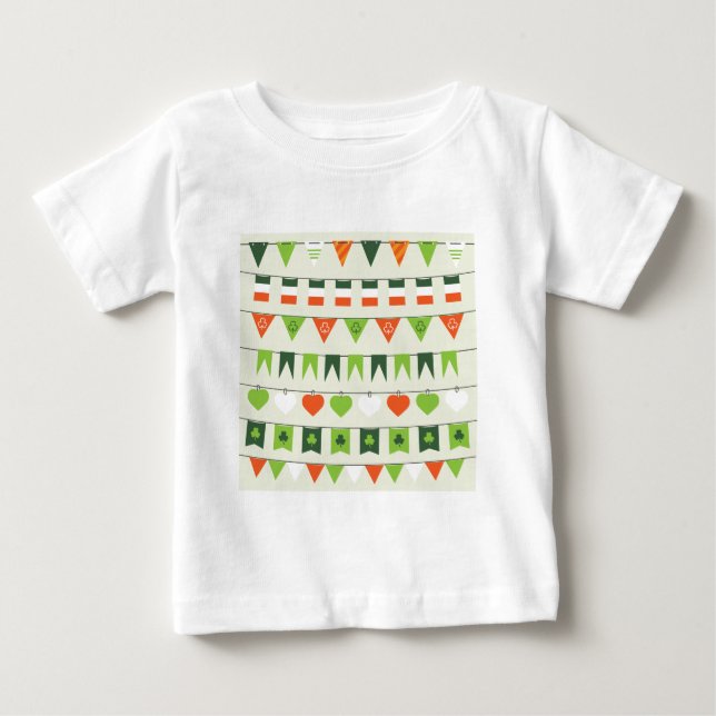 T-shirt Pour Bébé indicateur Jour de la Saint Patrick (Devant)