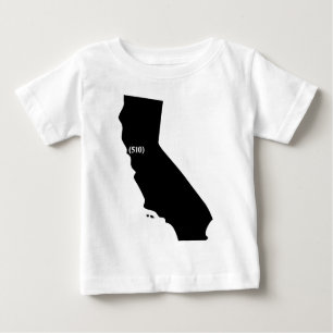 T-shirt Pour Bébé Indicatif régional 510, la Californie, région de