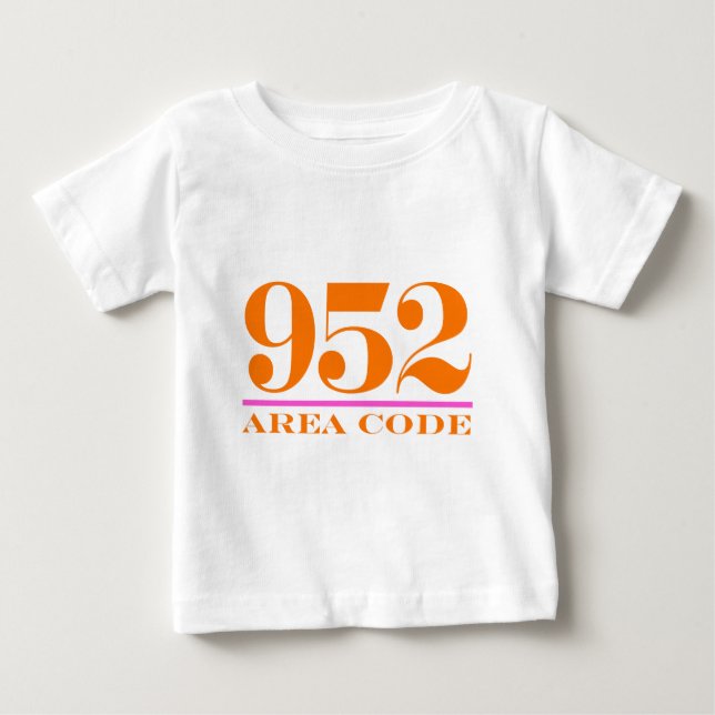 T-shirt Pour Bébé Indicatif régional 952 (Devant)