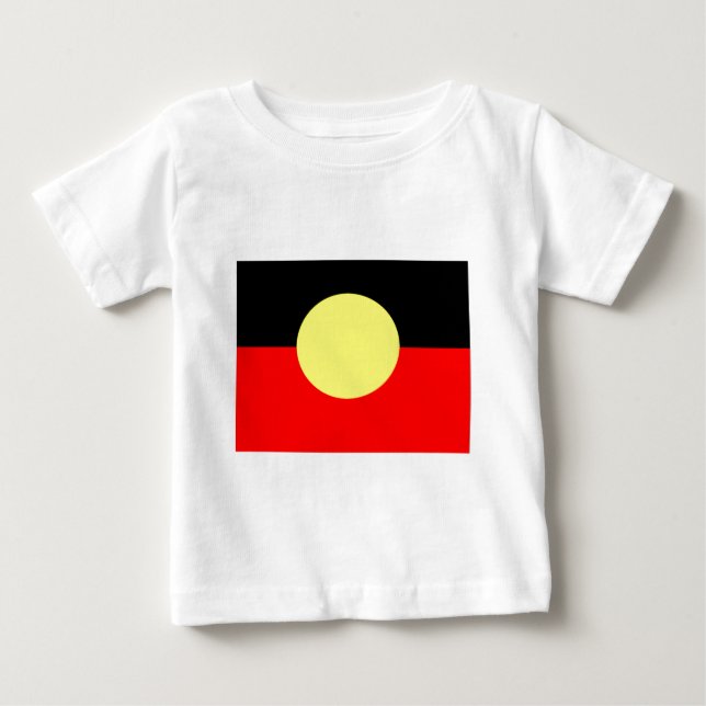 T-shirt Pour Bébé Indigène-Drapeau (Devant)