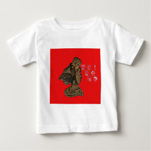 T-shirt Pour Bébé Indonesi Shadow Puppet Hohoho Design sur toile rou