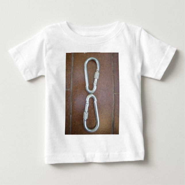 T-shirt Pour Bébé Infini argent (Devant)