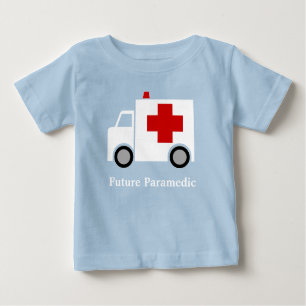 T-shirt Pour Bébé Infirmier blanc de l'ambulance   de Personalized 