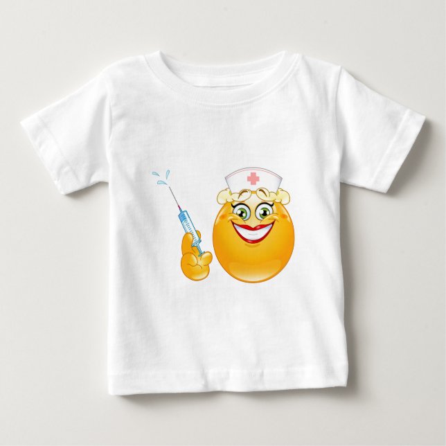 T-shirt Pour Bébé infirmière émoji (Devant)