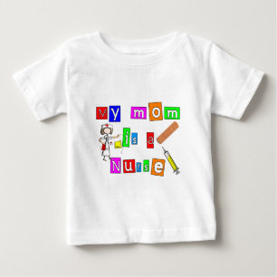 T-shirt Pour Bébé Infirmière Enfants "Ma mère est infirmière" T-s