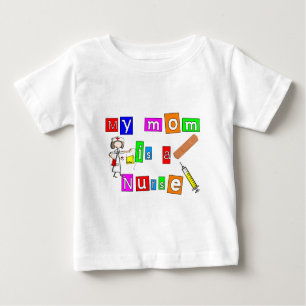T-shirt Pour Bébé Infirmière Enfants "Ma mère est infirmière" T-shir