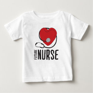 T-shirt Pour Bébé Infirmière future Bientôt devenir Infirmière Art I