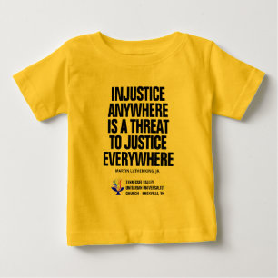 T-shirt Pour Bébé Injustice / Justice Tellow