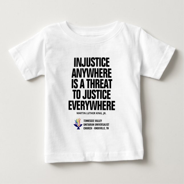 T-shirt Pour Bébé Injustice / Justice Tellow (Devant)