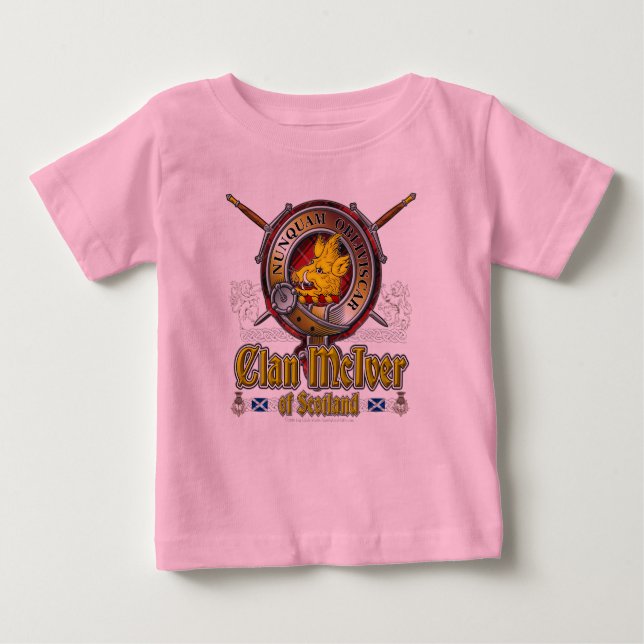 T-shirt Pour Bébé Insigne du clan McIver (Devant)
