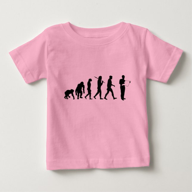 T-shirt Pour Bébé Inspecteur de la quantité du constructeur du génie (Devant)