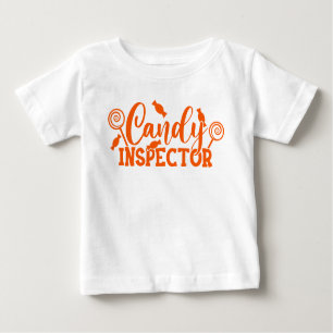T-shirt Pour Bébé Inspecteur Halloween Candy