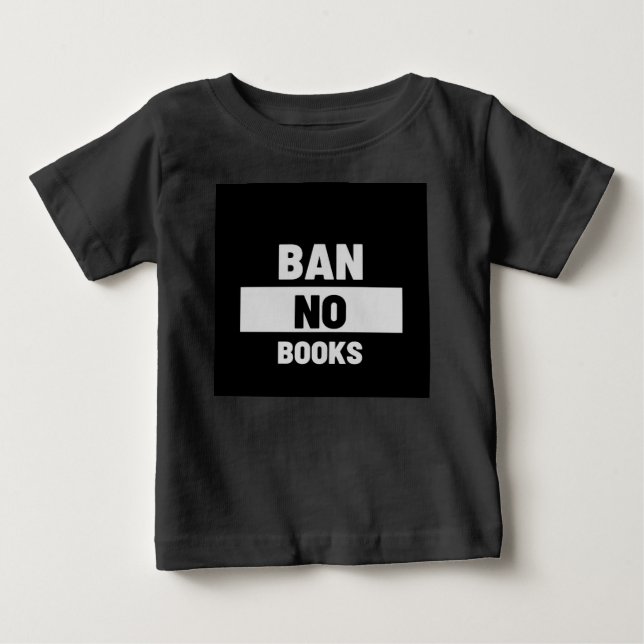 T-shirt Pour Bébé Interdire la publication de livres (Devant)