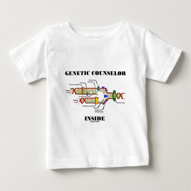 T-shirt Pour Bébé Intérieur génétique de conseiller (reproduction (Devant)