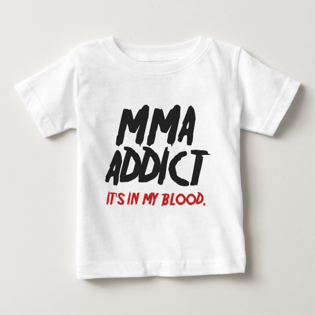 T-shirt Pour Bébé Intoxiqué de MIXED MARTIAL ART (Devant)