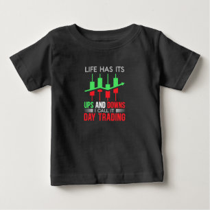 T-shirt Pour Bébé Investisseur J'Appelle Ça Jour Trading