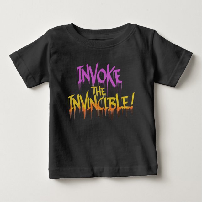 T-shirt Pour Bébé Invoquer l'invincible (Devant)