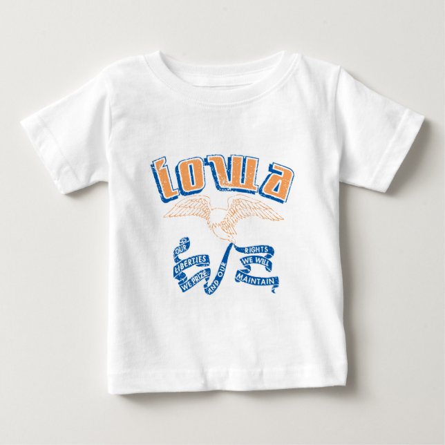 T-shirt Pour Bébé Iowa (Devant)