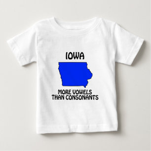 T-shirt Pour Bébé Iowa - Plus de voyelles que de consonnes