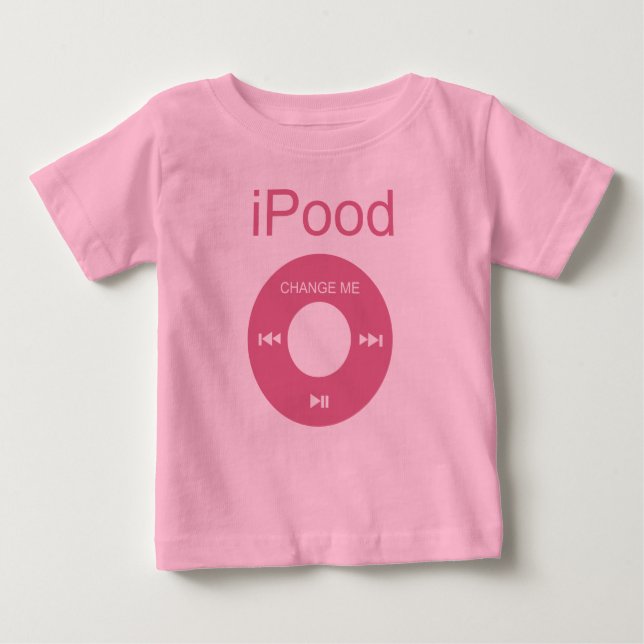 T-shirt Pour Bébé iPood Funny Baby Shirts (Devant)