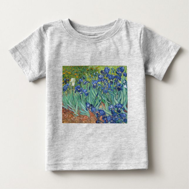 T-shirt Pour Bébé Iris de Van Gogh (Devant)