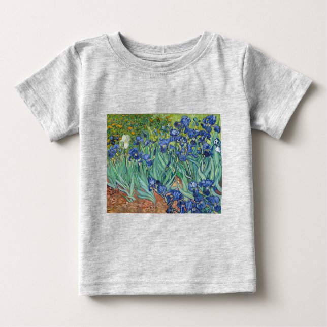 T-shirt Pour Bébé Irises par Van Gogh (Devant)