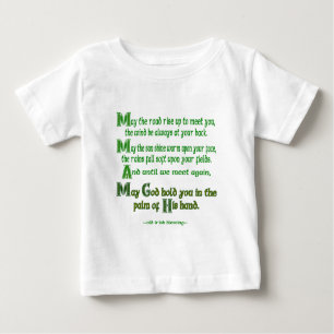 T-shirt Pour Bébé Irish Blessing May the Road Rise to Meet You