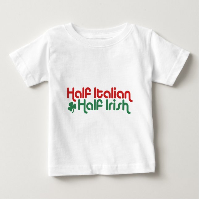 T-shirt Pour Bébé irlandais italien (Devant)