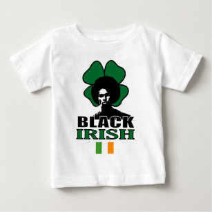 T-shirt Pour Bébé Irlandais noir