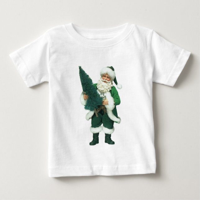 T-shirt Pour Bébé Irlandais Père Noël (Devant)
