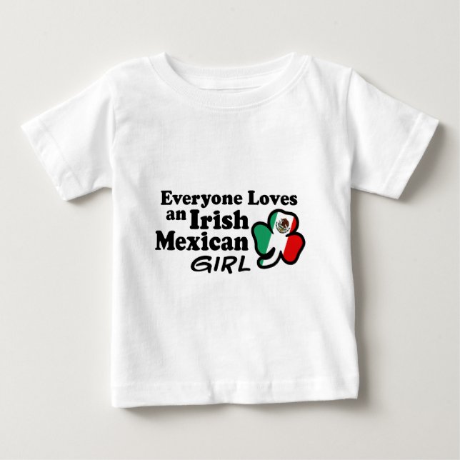 T-shirt Pour Bébé Irlandaise Mexicaine (Devant)