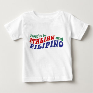 T-shirt Pour Bébé Italien et philippin