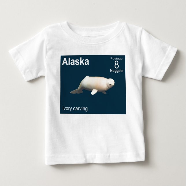 T-shirt Pour Bébé Ivory Beluga (Devant)