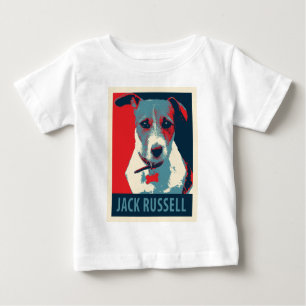 T-shirt Pour Bébé Jack Russel Terrier Parodie de l'espoir politique