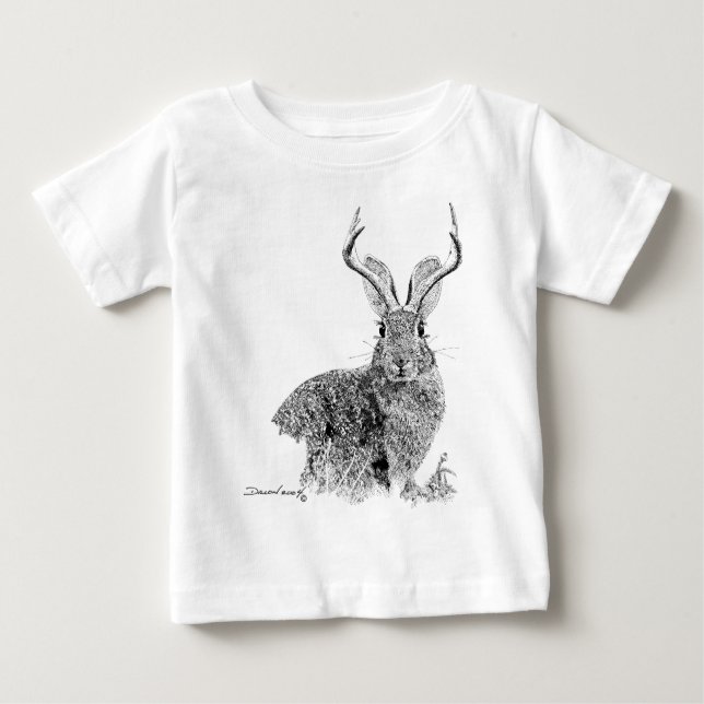 T-shirt Pour Bébé Jackalope (Devant)