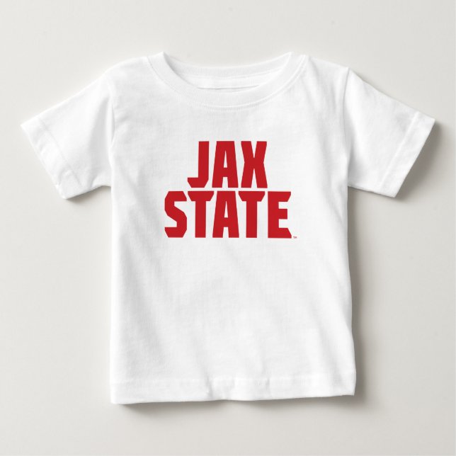 T-shirt Pour Bébé Jacksonville State University JAX STATE Bold Red (Devant)