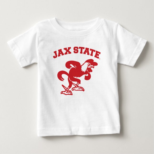 T-shirt Pour Bébé Jacksonville State University JAX State Gamecocks (Devant)