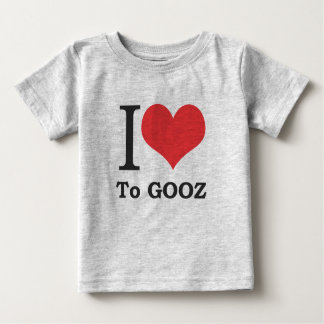 T-shirt Pour Bébé J'adore Gooz, bébé ! (Tissu organique)