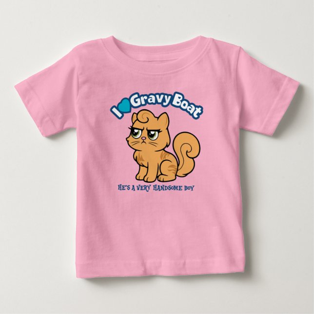 T-shirt Pour Bébé J'adore Gravy Boat DCC (Devant)