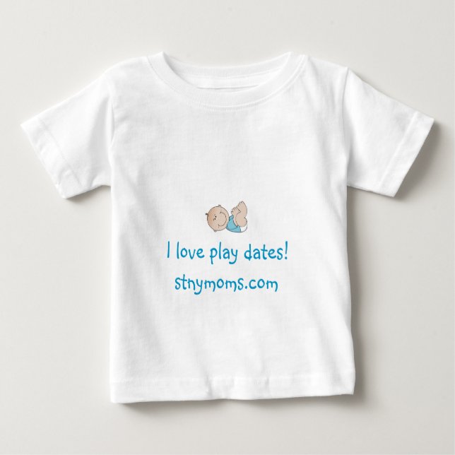 T-shirt Pour Bébé "J'adore jouer aux dates" Chemise - Garçon (Devant)