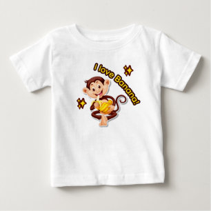 T-shirt Pour Bébé J'adore la banane