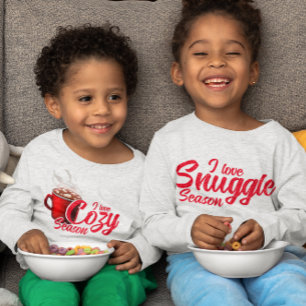 T-shirt Pour Bébé J'adore la saison câlins