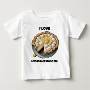T-shirt Pour Bébé J'adore la tarte meringue au citron